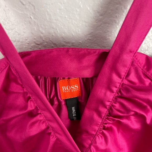 Hugo Boss Fuchsia Pink Halter Shift Dress - Picture 3 of 8